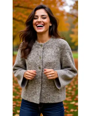 Free/quent - Gilet - Beige