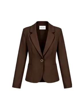 Amelie & Amelie - Blazer - Donker bruin