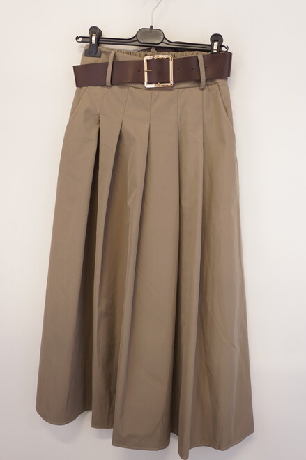 Garde-robe - Lange Rok - Taupe