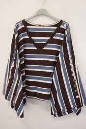 Garde-robe - Pull - Blauw-bruin