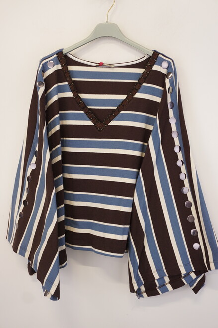 Garde-robe - Pull - Blauw-bruin