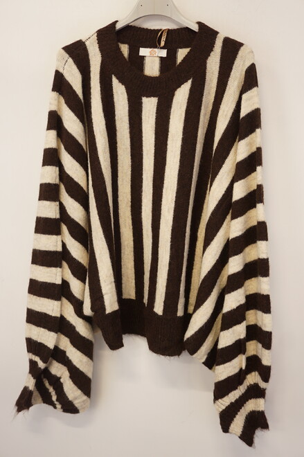 Garde-robe - Pull - Bruin-ecru