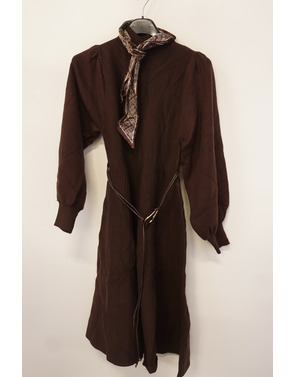 Garde-robe - Lang kleed - Donker bruin