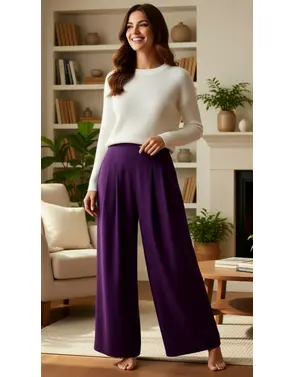 Amelie &amp; Amelie - Lange Broek - Paars