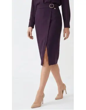 Amelie & Amelie - Halflange Rok - Bordeaux