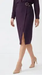 Amelie &amp; Amelie - Halflange Rok - Bordeaux