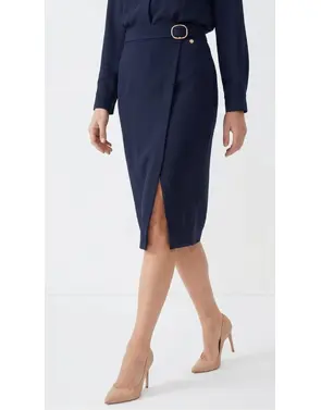 Amelie & Amelie - Halflange Rok - Marine