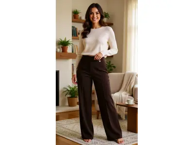 Amelie &amp; Amelie - Lange Broek - Donker bruin