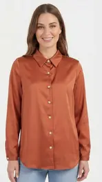 Amelie &amp; Amelie - Blouse - Donker oranje
