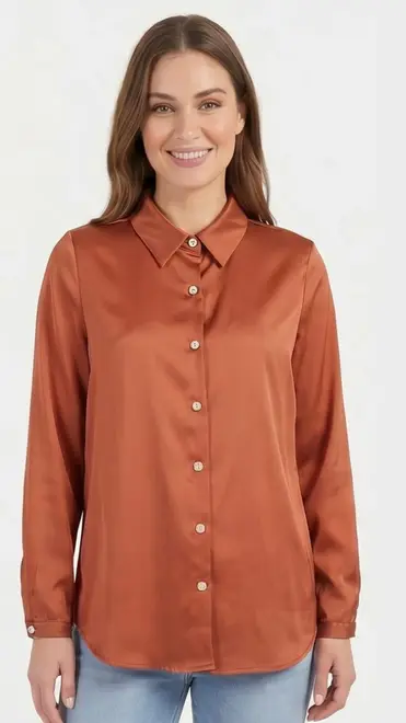Amelie &amp; Amelie - Blouse - Donker oranje
