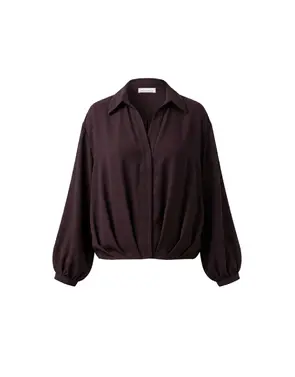Amelie & Amelie - Blouse - Donker bruin