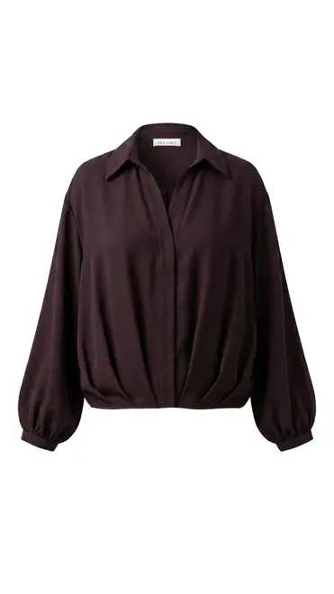 Amelie &amp; Amelie - Blouse - Donker bruin