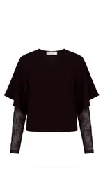 Amelie &amp; Amelie - Blouse - Donker bruin