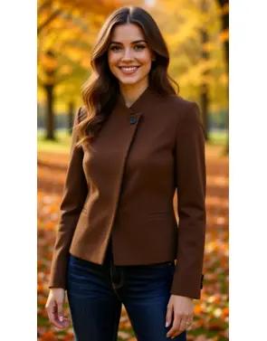 Amelie &amp; Amelie - Blazer - Bruin