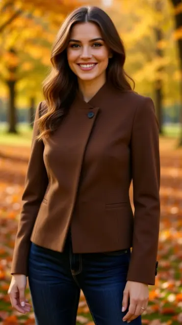 Amelie &amp; Amelie - Blazer - Bruin