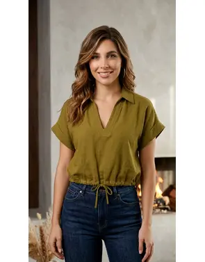 Amelie & Amelie - Blouse - Groen