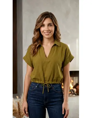 Amelie &amp; Amelie - Blouse - Groen