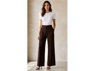 Amelie &amp; Amelie - Lange Broek - Donker bruin