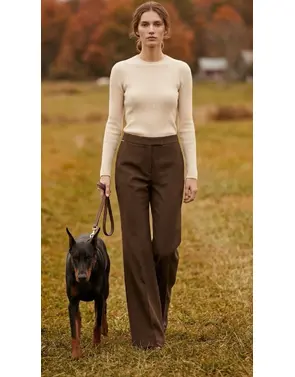 Amelie & Amelie - Lange Broek - Donker bruin