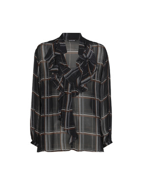 Caroline Biss - Blouse - Zwart-bruin