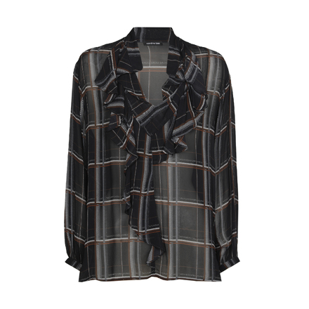 Caroline Biss - Blouse - Zwart-bruin