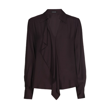 Caroline Biss - Blouse - Donker bruin