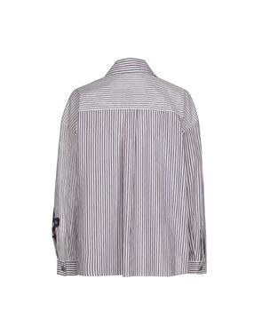 Caroline Biss - Blouse - Bruin-wit