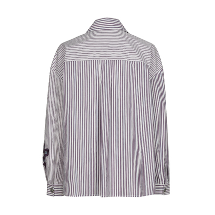 Caroline Biss - Blouse - Bruin-wit