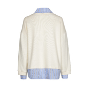 Caroline Biss - Pull - Ecru-blauw
