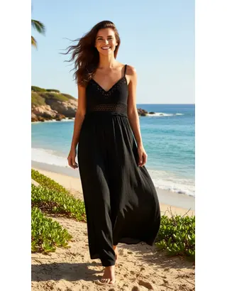 Garde-robe - Lang kleed - Zwart