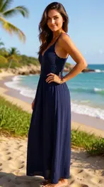 Garde-robe - Lang kleed - Marine