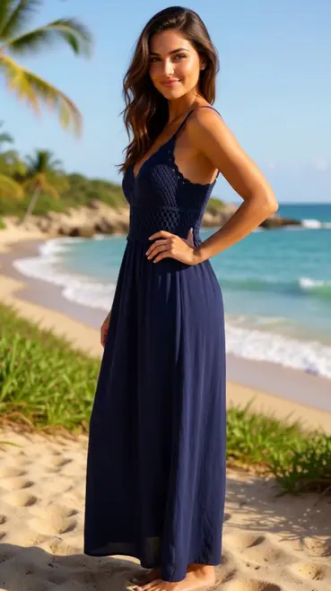 Garde-robe - Lang kleed - Marine