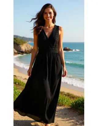 Garde-robe - Lang kleed - Zwart