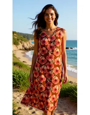 Garde-robe - Halflang Kleedje - Oud roze