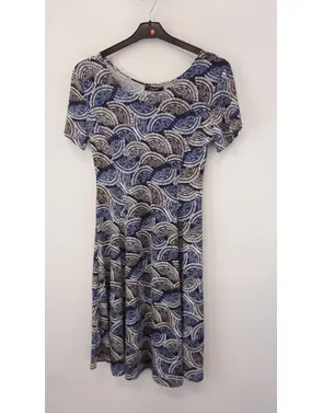 Garde-robe - Kort Kleedje - Blauw-beige