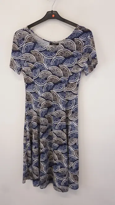 Garde-robe - Kort Kleedje - Blauw-beige