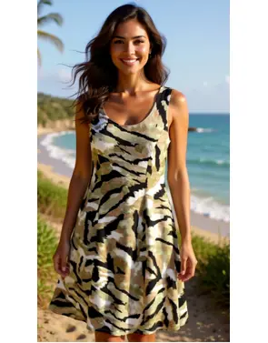 Garde-robe - Kort Kleedje - Kaki