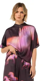 Caroline Biss - Blouse - Bruin-roze