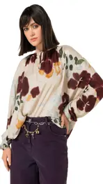 Caroline Biss - Top - Beige-groen