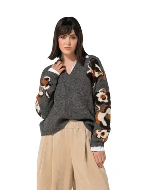 Caroline Biss - Pull - Beige-grijs