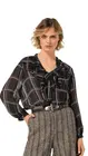 Caroline Biss - Blouse - Zwart-bruin