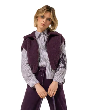 Caroline Biss - body warmer - Paars