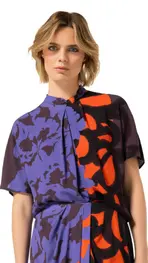 Caroline Biss - Top - Bruin-oranje
