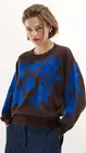 Senso - Pull - Blauw-bruin