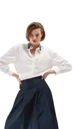 Senso - Blouse - Wit-blauw