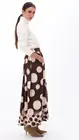 K-design - Lange Rok - Beige-bruin