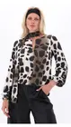 K-design - Blouse - Zwart-beige
