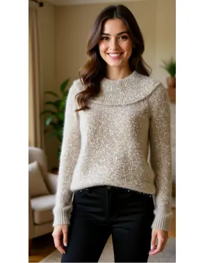 Red Button - Pull - Beige
