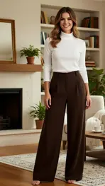 Red Button - Lange Broek - Bruin