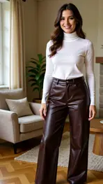 Red Button - Lange Broek - Bordeaux
